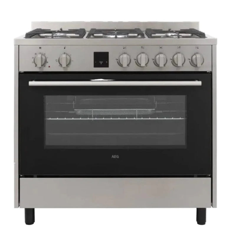 AEG appliances AEG 90cm Stainless Steel Gas And Electric Oven Stove AEGZA90ES1