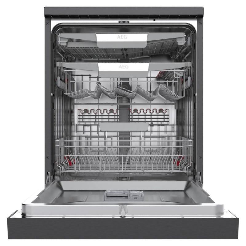 AEG Dishwasher AEG 14 Place A++ Dishwasher - Black Stainless Finish AEGZA14DW1