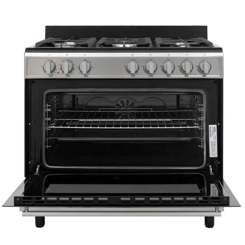 AEG Gas Stove AEG 90cm Stainless Steel Gas And Electric Oven Stove AEGZA90GES1