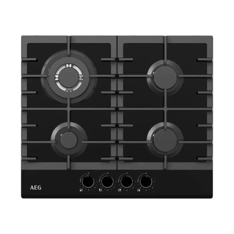 AEG Hobs AEG 60cm Glass Finish Gas Hob - AEGZA60BIH1