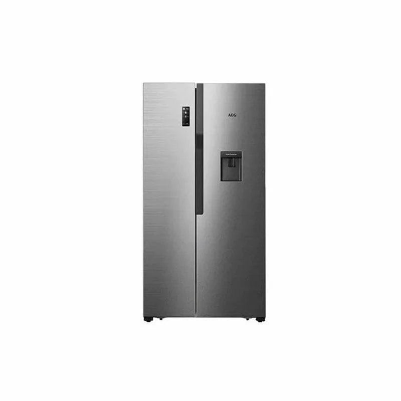 AEG Side by side fridge AEG 508L Silver Side by Side Fridge RXB57011NX