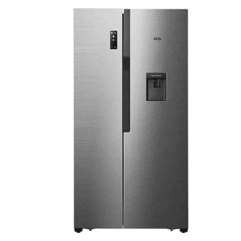 AEG Side by side fridge AEG 508L Silver Side by Side Fridge RXB57011NX