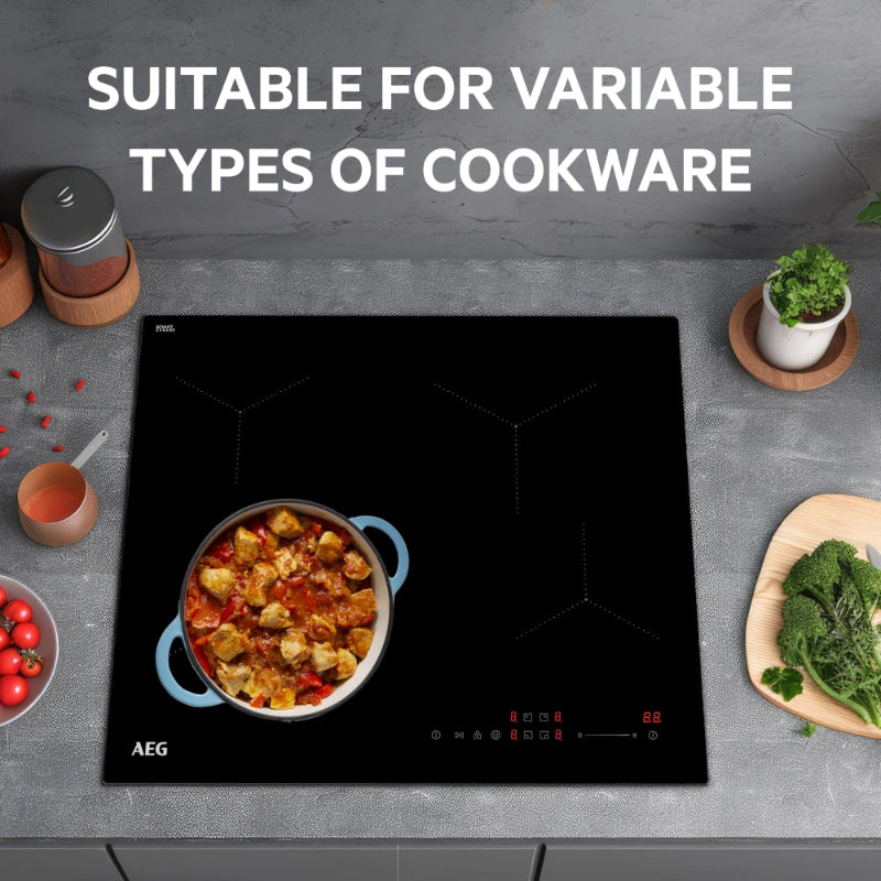 AEG 60cm Black Ceran Build-In Electric Hob AEGZA60CBIHS1