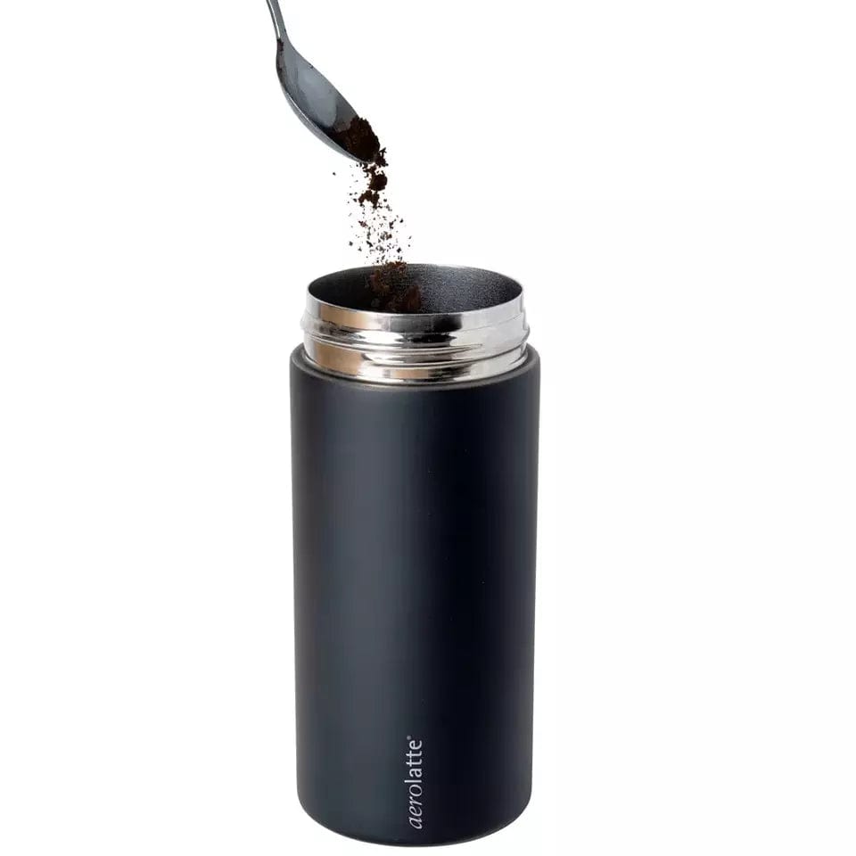 Aerolatte Milk Frother Aerolatte Press & Go French Press Coffee Travel Mug Double Walled 350ml DK-PG-BK