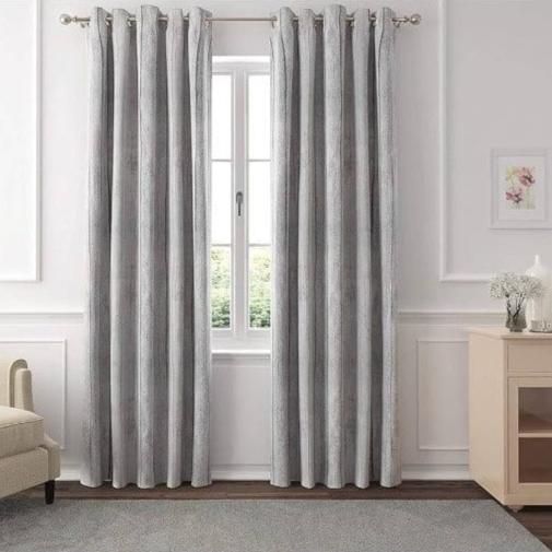 papini Curtain Fabrics Hillary Curtain Fog GET017C (7817168945241) (7529098018905)