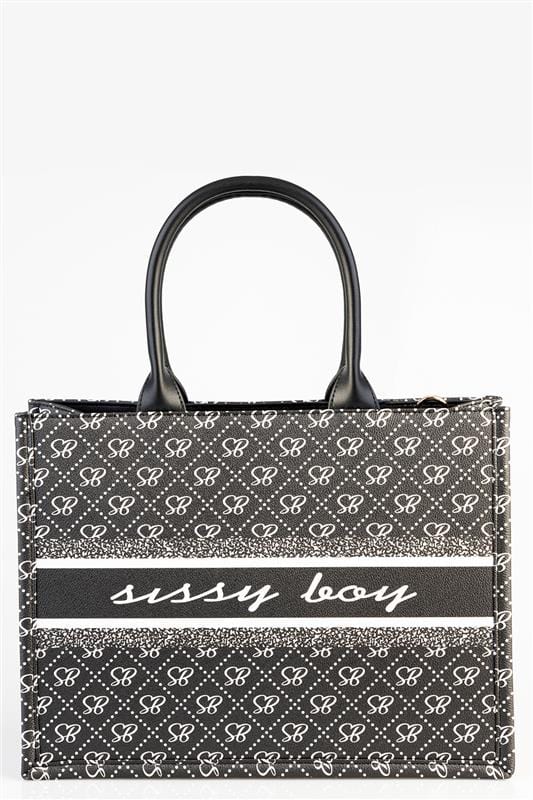 Sissy Boy Ladies Handbags Sissy Boy Love Like This Printed Jacquard Tote Bag (7810851799129)