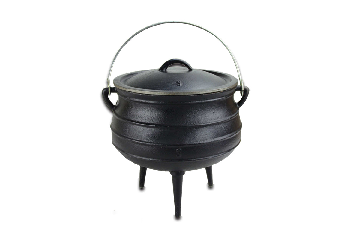 Afritrail Cast Iron Pots Seagull Potjie No.3 Cast Iron ACW-P3 (7430031933529)
