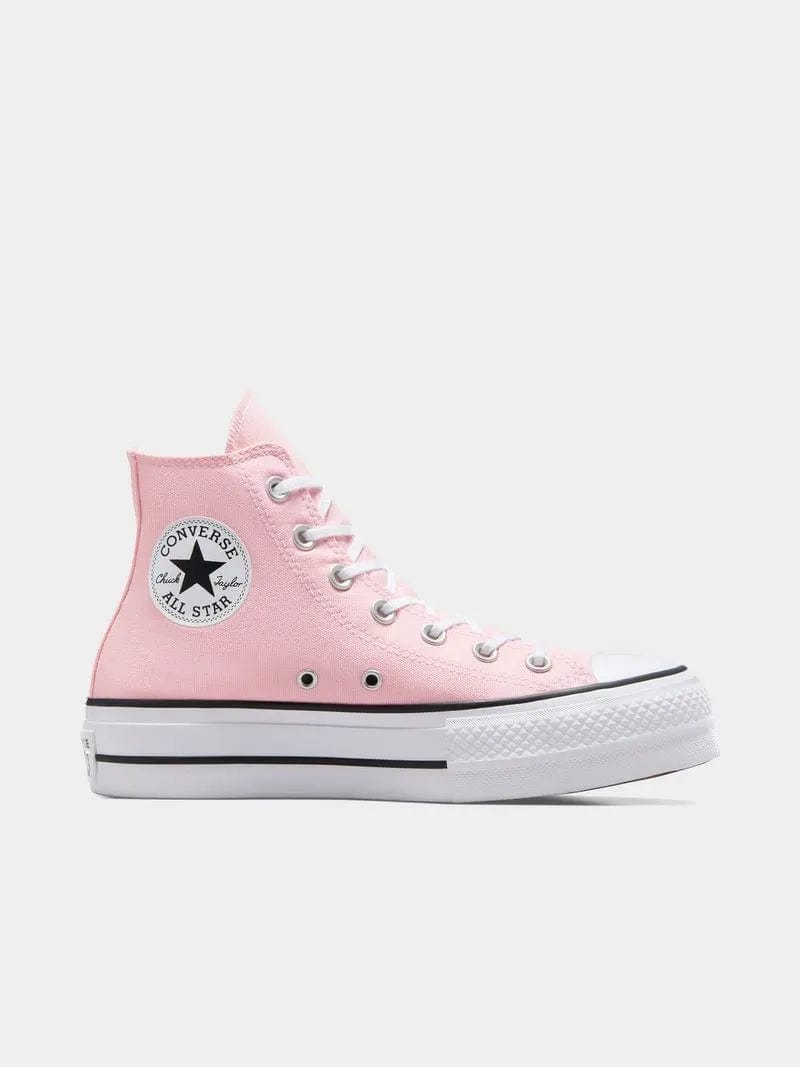 All Star Converse Sneaker Converse Junior CTAS Lift Platform Pink/White Sneaker (7764623851609)