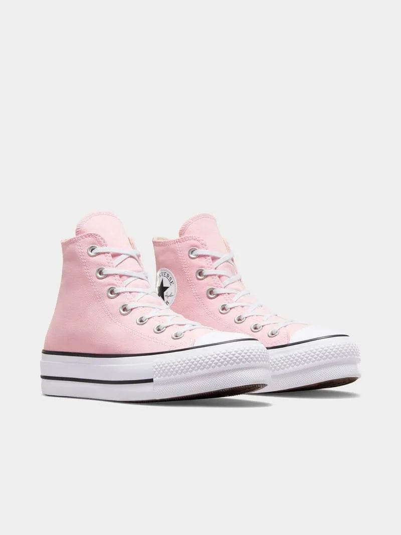 All Star Converse Sneaker Converse Junior CTAS Lift Platform Pink/White Sneaker (7764623851609)