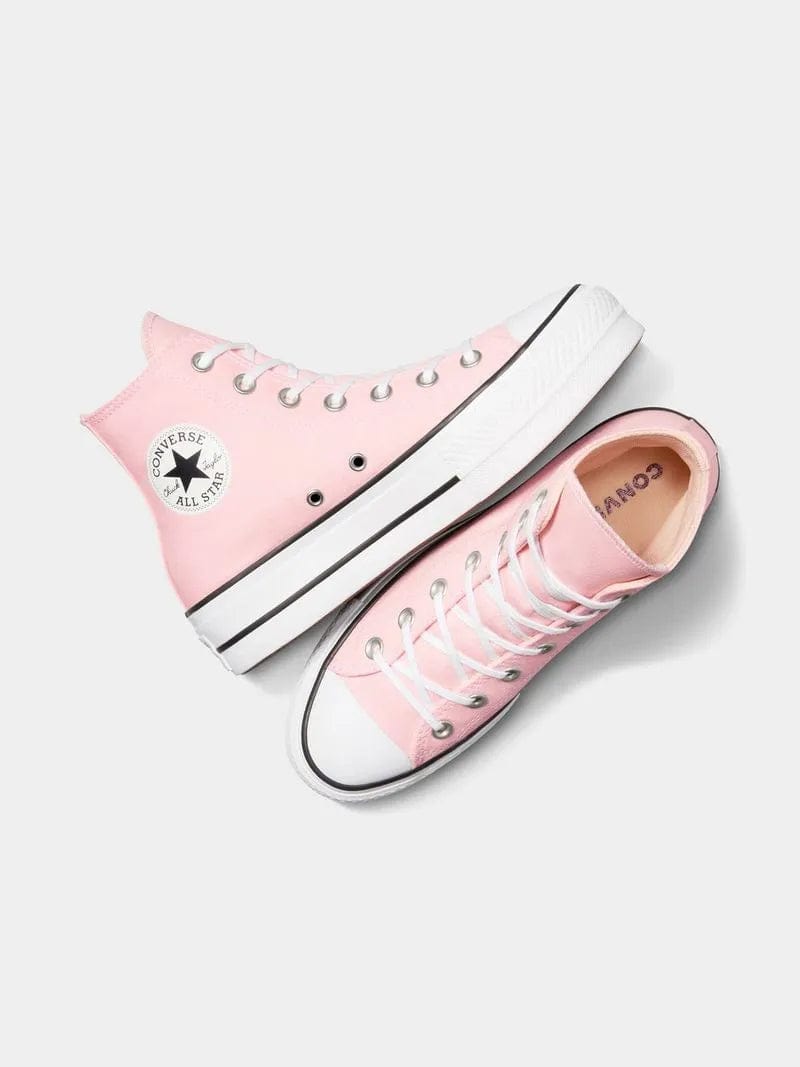 All Star Converse Sneaker Converse Junior CTAS Lift Platform Pink/White Sneaker (7764623851609)