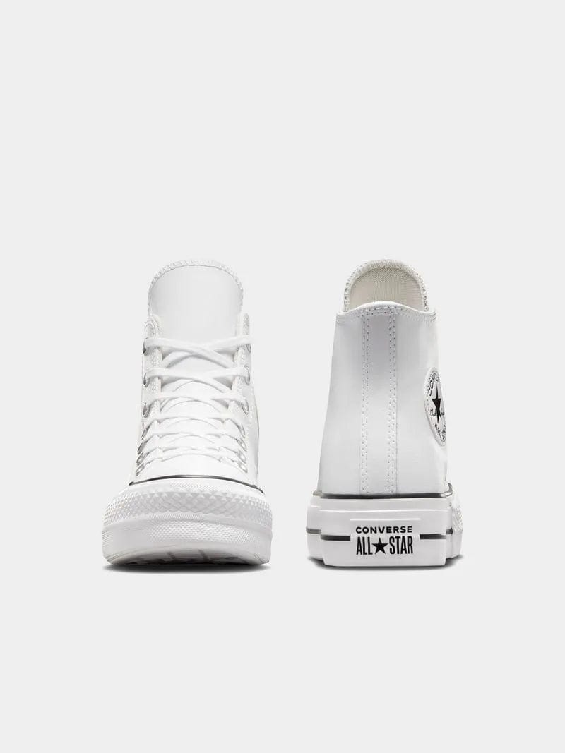 All Star Converse Sneaker Converse Women's CTAS Lift Leather White Sneaker (7799548575833)