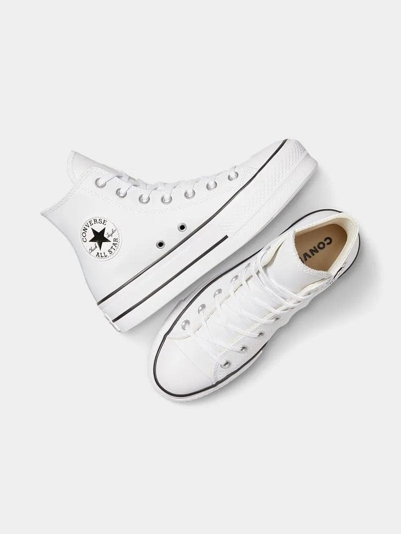 All Star Converse Sneaker Converse Women's CTAS Lift Leather White Sneaker (7799548575833)