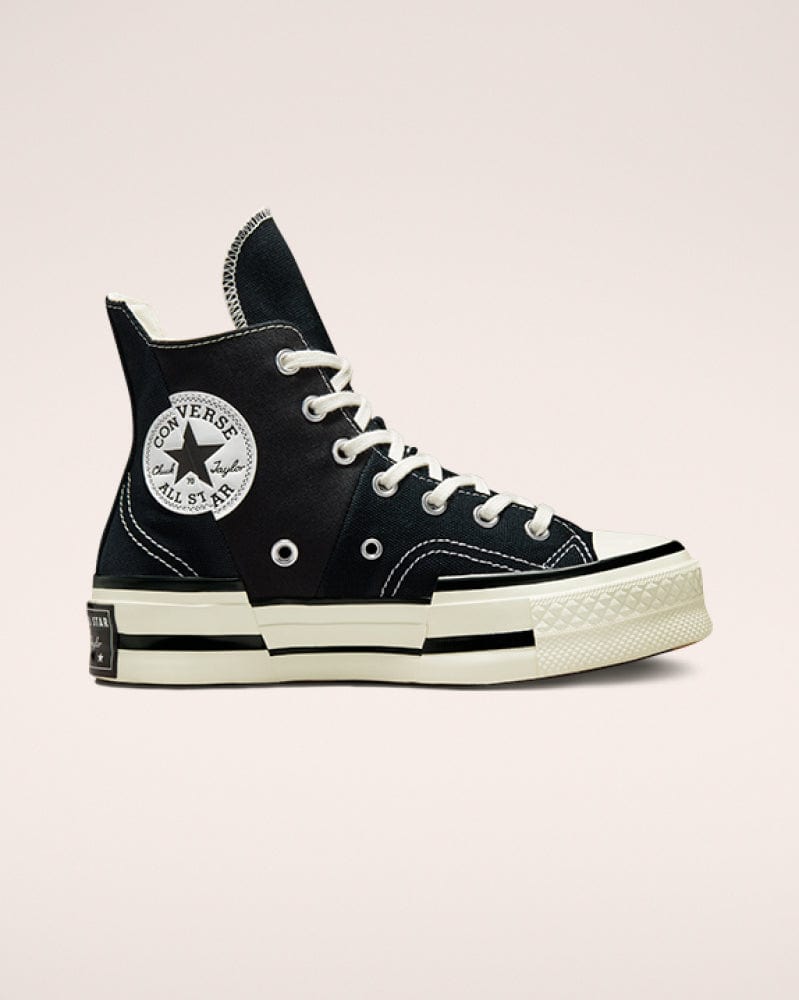 All Star Converse Sneakers Converse Chuck 70 Plus Foundational Canvas Hi Black (7803620294745)