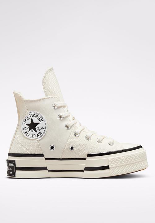 All Star Converse Sneakers Converse Chuck 70 Plus Foundational Canvas Hi White (7803630485593)
