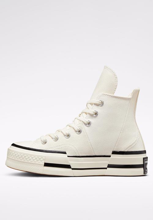 All Star Converse Sneakers Converse Chuck 70 Plus Foundational Canvas Hi White (7803630485593)