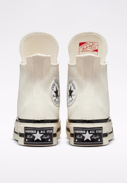 All Star Converse Sneakers Converse Chuck 70 Plus Foundational Canvas Hi White (7803630485593)