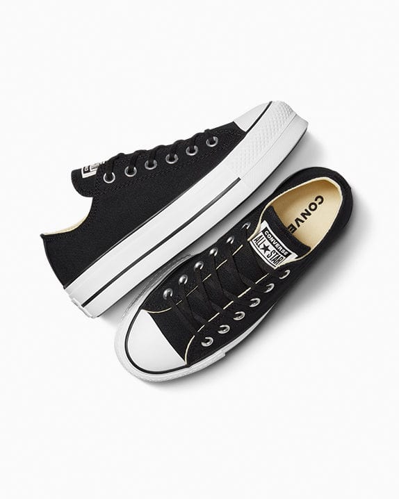 All Star Converse Sneakers Converse Chuck Taylor All Star Lift Lo Canvas Black (7799674929241)