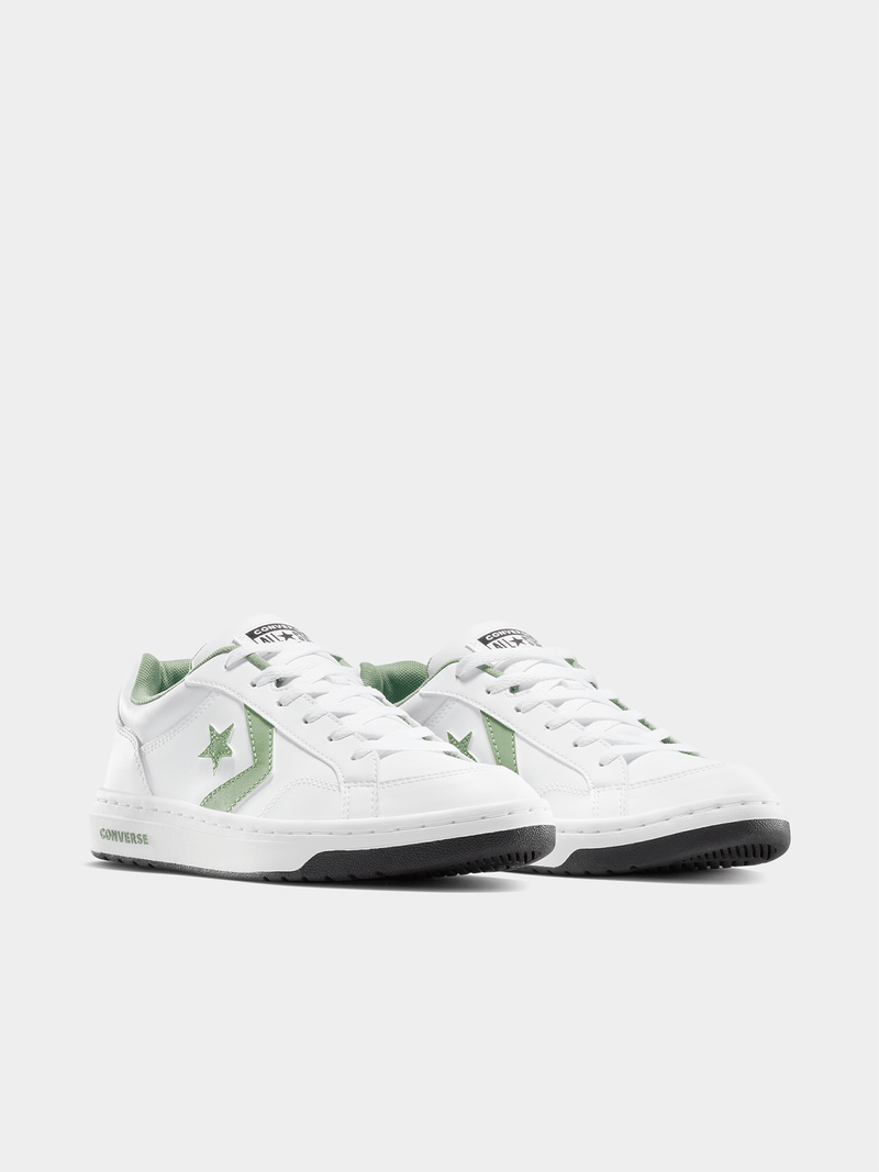 All Star Converse Sneakers Converse Men's Pro Blaze Low White/Green Sneaker