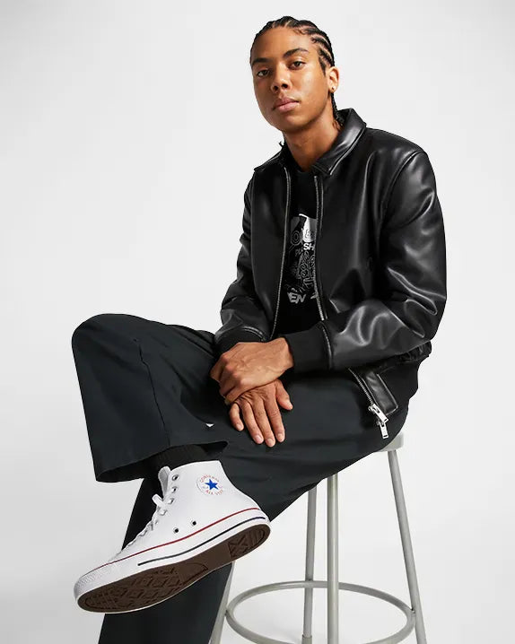 Converse Unisex Chuck Taylor All Star Classic Leather -White 132169C