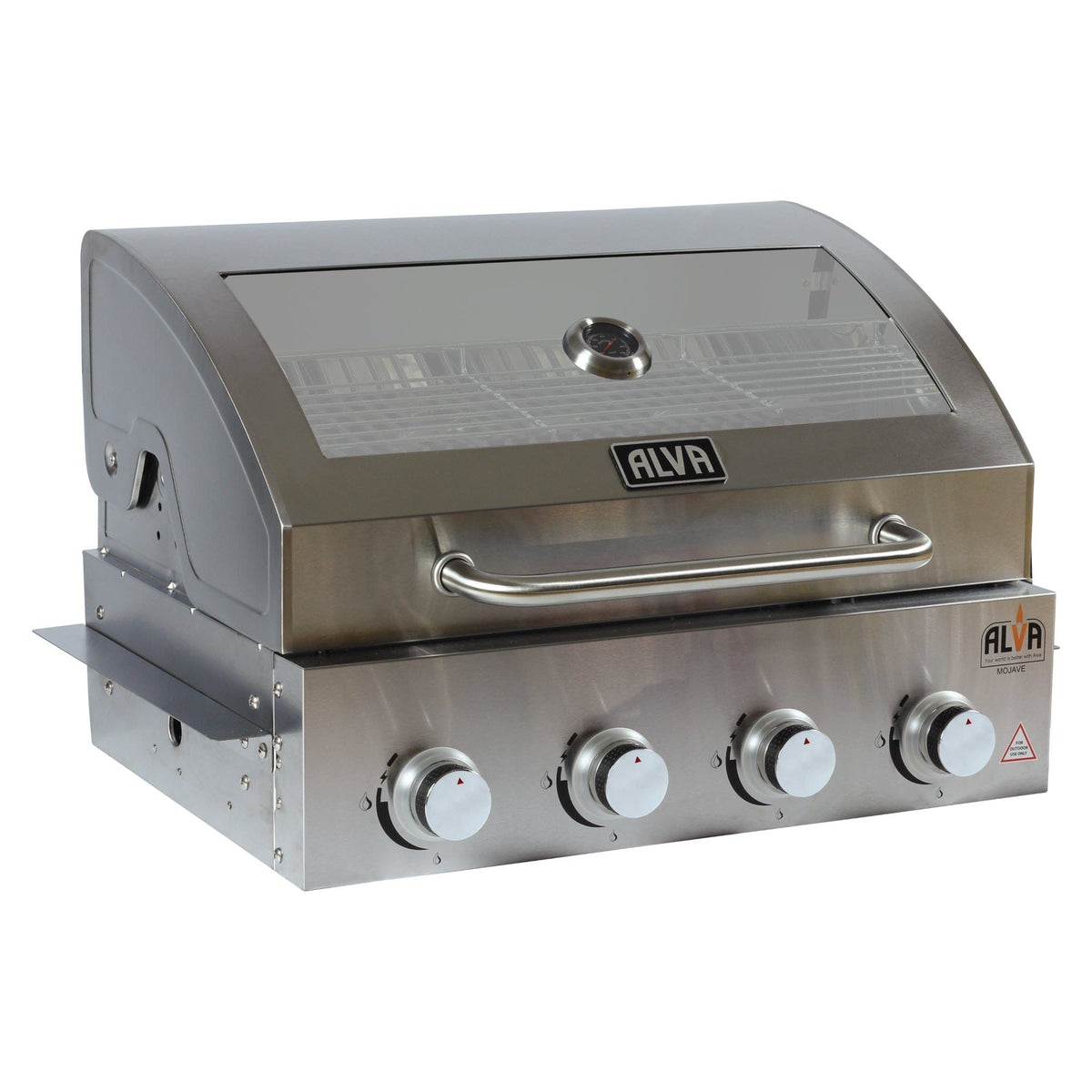 alva 4-Burner Glass Hood Alva Mojave 4-Burner Glass Hood Drop-In Gas BBQ GSS4BTT