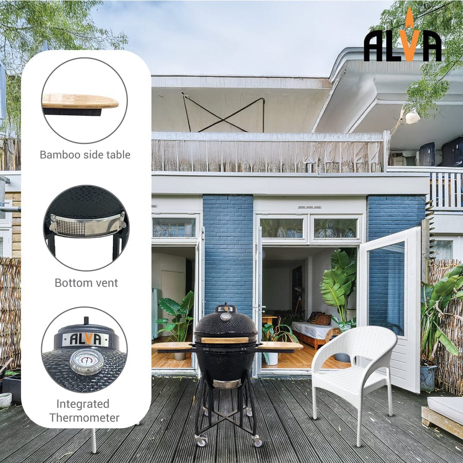 alva BRAAI STAND Alva Kilimanjaro 46cm Ceramic Kamado BBQ G671