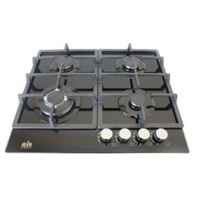 alva HOT PLATE Alva 60cm 4-Burner Gas Hob Glass GDH200 (7333453660249)