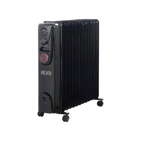 alva oil heater ALVA 13 Fin 2500W Black Oil Heater AOH202-13 (7657536127065)