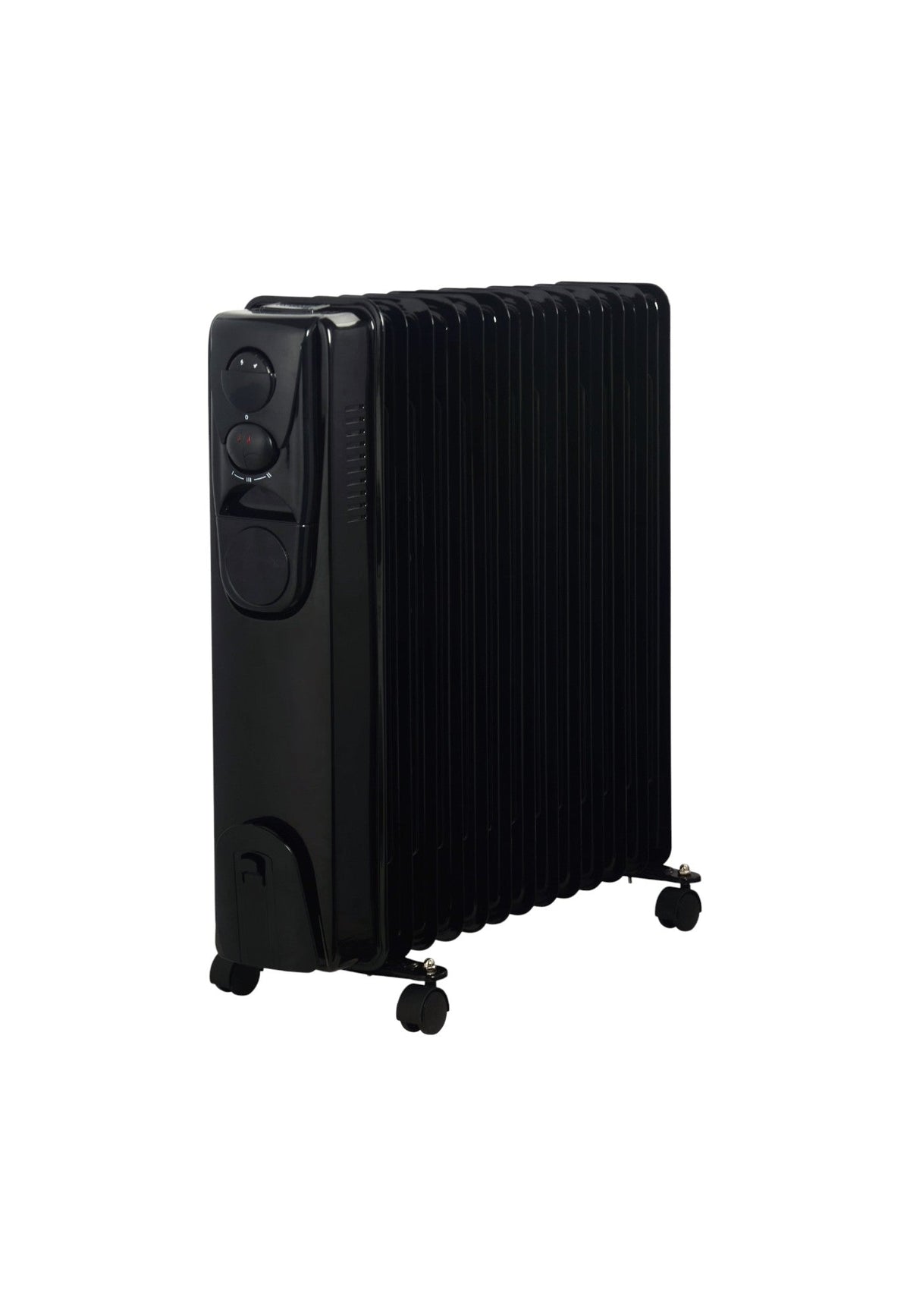 alva oil heater ALVA 13 Fins 2500W Oil Filled Heater Glossy Black AOH201-13