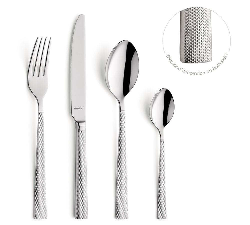 AMEFA CUTLERY Amefa Jewel 18/10 Stainless Steel Cutlery Set, 24-Piece (7419365195865)
