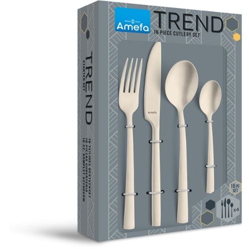 AMEFA CUTLERY Amefa Manille Champagne Cutlery Set, 16pc (7534437302361)