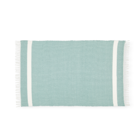Amelia Jackson RUG Amelia Jackson Cotton Dhurrie Tabby in Duck Egg with White Band 75x120 SBED019 (7476140736601)