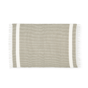 Amelia Jackson RUG Amelia Jackson Cotton Dhurrie Tabby in Grey with White Band 75x120 SBED019 (7476141883481)