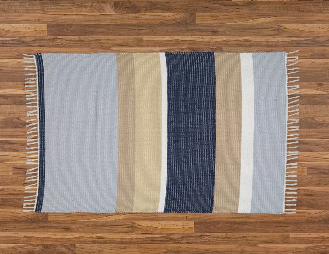 Amelia Jackson RUG Amelia Jackson Cotton Dhurrie Tabby Matisse Pattern 75x120cm SBED052 (7476150894681)