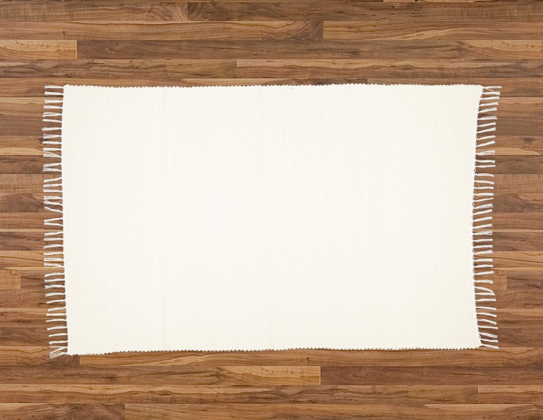 Amelia Jackson RUG Amelia Jackson Cotton Dhurrie Tabby Smooth Natural 75X120 SBED013 (7476138704985)