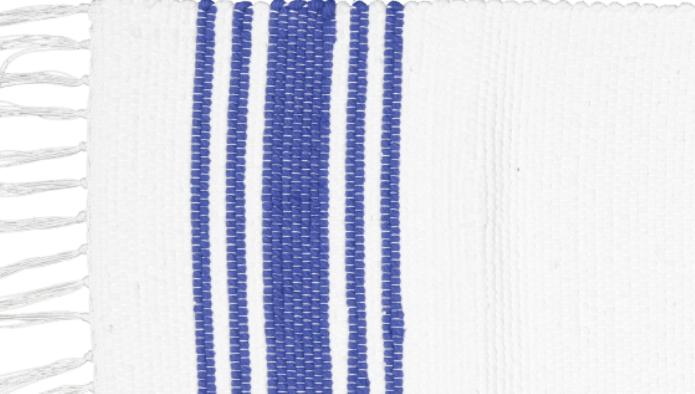Amelia Jackson RUG Amelia Jackson Dhurrie Tabby Rug in our Beach House Pattern 75x120cm SBED049 (7476145225817)