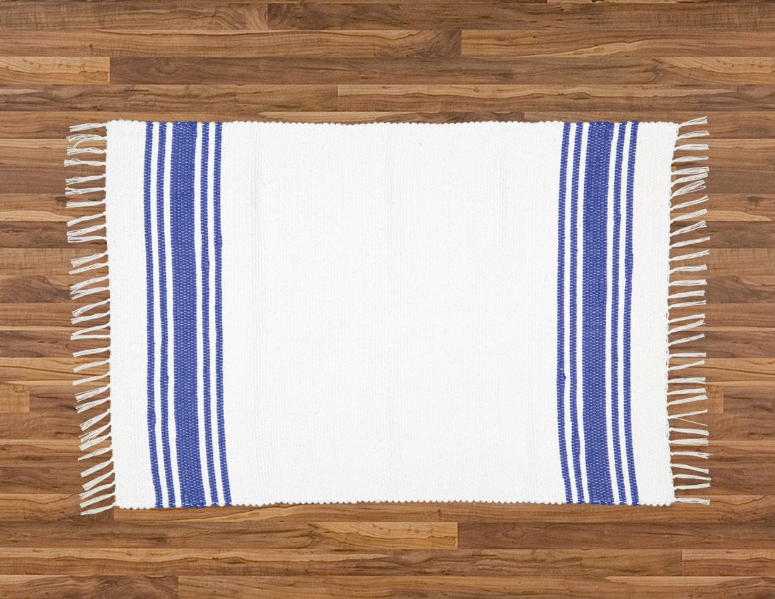 Amelia Jackson RUG Amelia Jackson Dhurrie Tabby Rug in our Beach House Pattern 75x120cm SBED049 (7476145225817)
