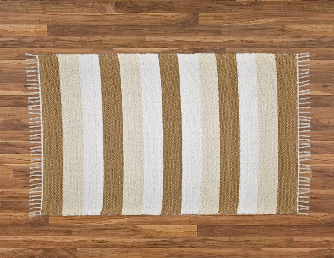 Amelia Jackson RUG Amelia Jackson Dhurrie Twill Namib Dark Stone, Natural and White 75x120cm SBED051 (7476151976025)