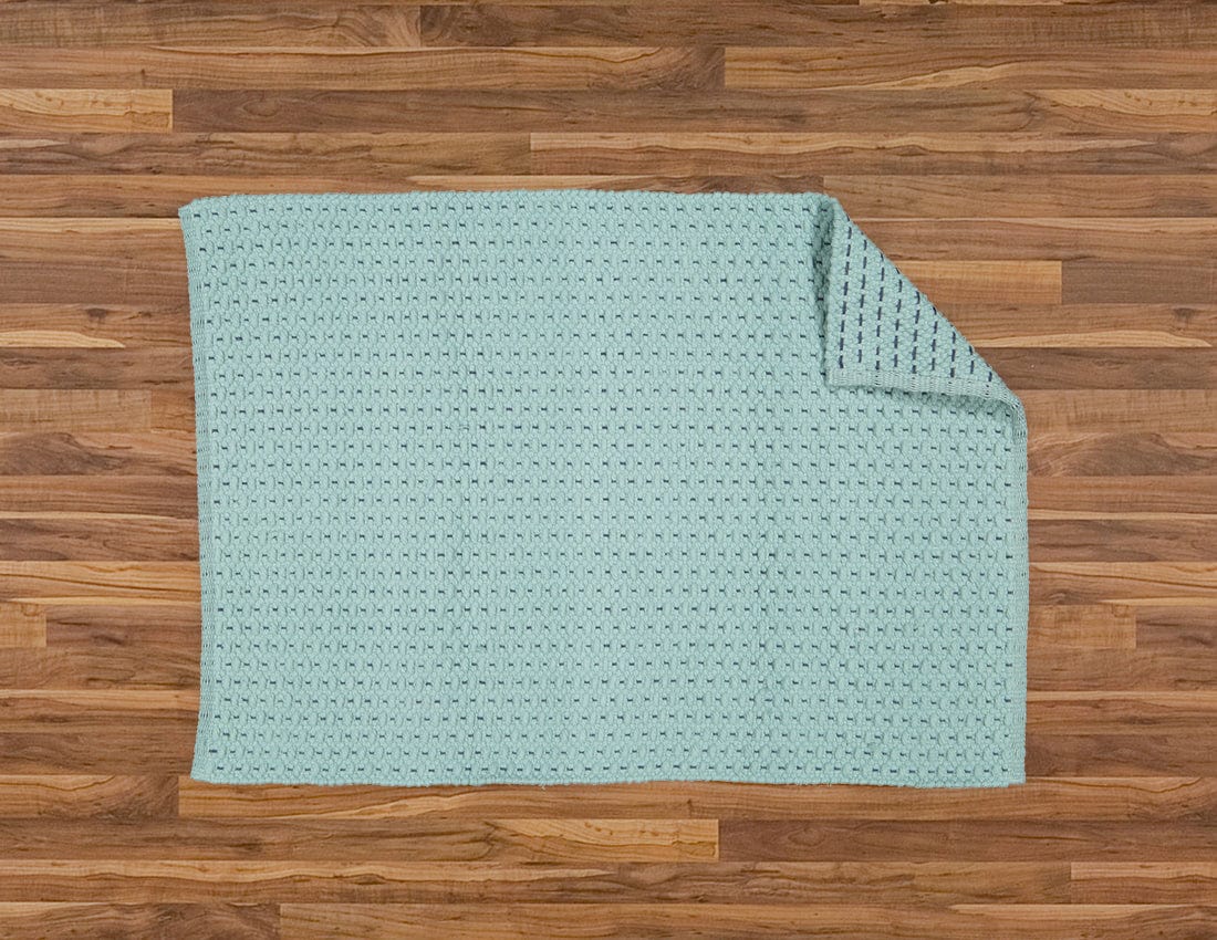 Amelia Jackson RUG Amelia Jackson Fancy Twill Duck Egg with A Navy Pinstripe SBM029A
