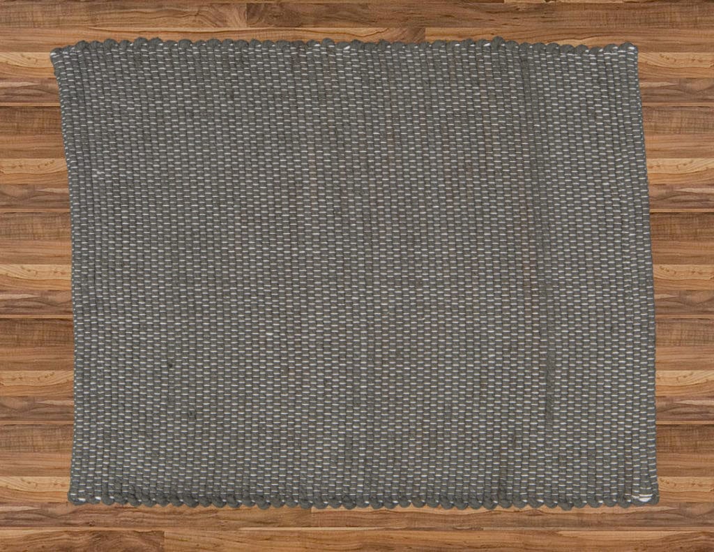 Amelia Jackson Table Cloth Amelia Jackson Placemat and Table Runners Dhurrie Tabby Charcoal SPM012 (7482501562457)