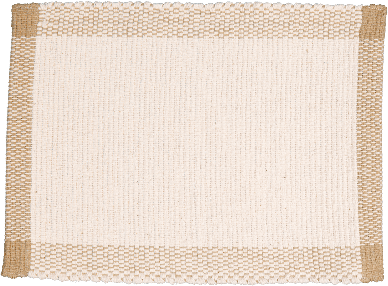 Amelia Jackson Table Cloth Placemat and Runners in Pebble Weave. Natural with Jute Border SPM005 (7482496057433)