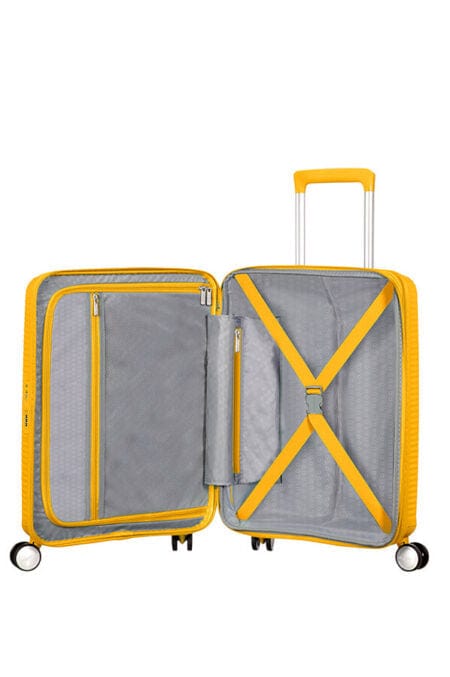 American Tourister Luggage American Tourister Soundbox 4 Wheel Cabin Luggage Spinner Expandable Suitcase 55Cm (7408851517529)