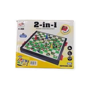 AO QING Game 2-in-1 Snakes And Ladders- Ludo Board Game S2203-14 (7498153656409)