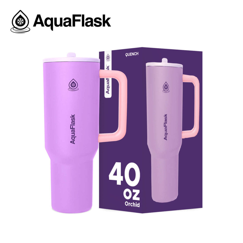 Aquaflask FLASK BOTTLE Aquaflask 1182ml Quench Collection Flask Orchid AF-ZF11