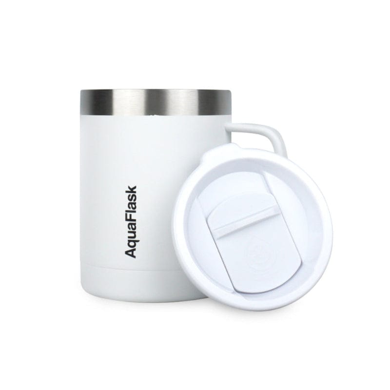 Aquaflask FLASK BOTTLE Aquaflask 415ml Travel Mug Ivory White AF-R82