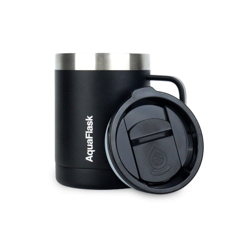 Aquaflask FLASK BOTTLE Aquaflask 415ml Travel Mug Jet Black AF-R83
