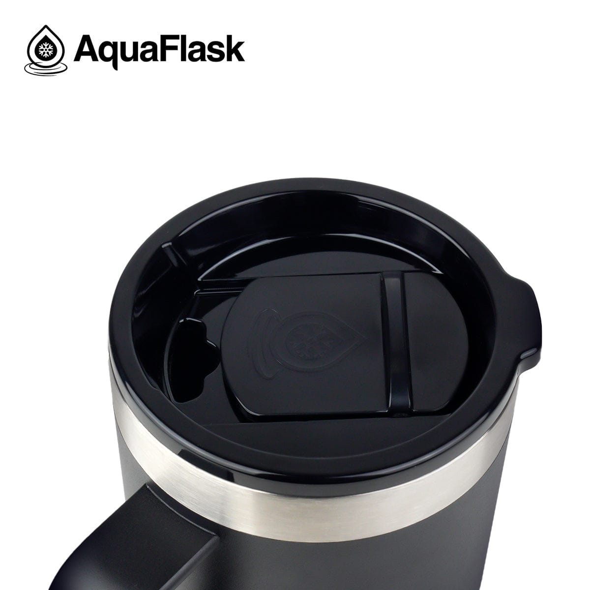 Aquaflask FLASK BOTTLE Aquaflask 415ml Travel Mug Jet Black AF-R83