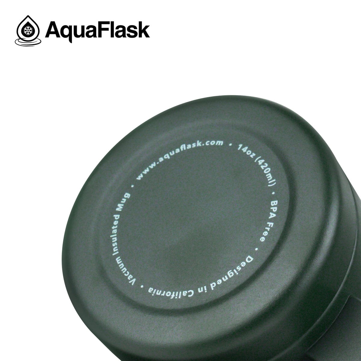 Aquaflask FLASK BOTTLE Aquaflask 415ml Travel Mug Moss Green AF-R85