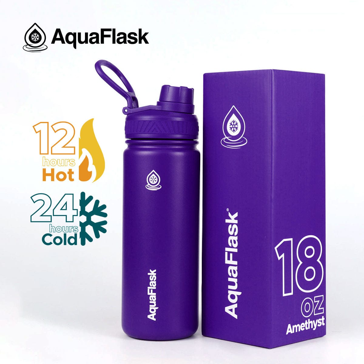 Aquaflask FLASK BOTTLE Aquaflask 532ml Flask Amethyst AF-Q18