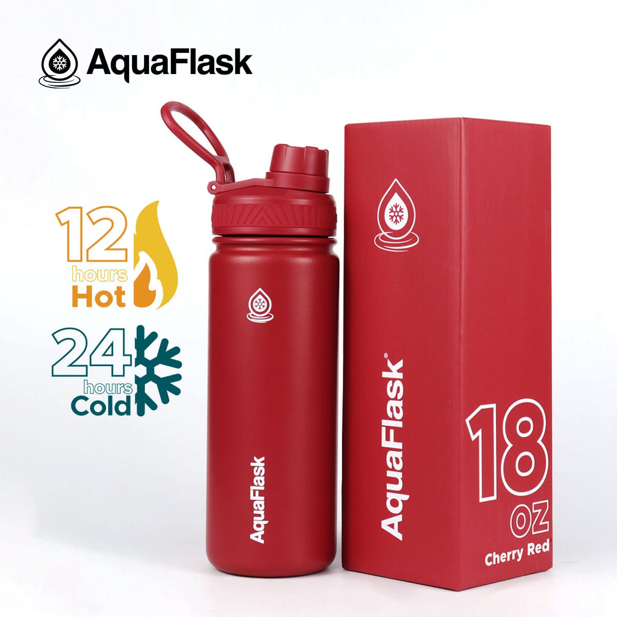 Aquaflask FLASK BOTTLE Aquaflask 532ml Flask Charry Red AF-Q14