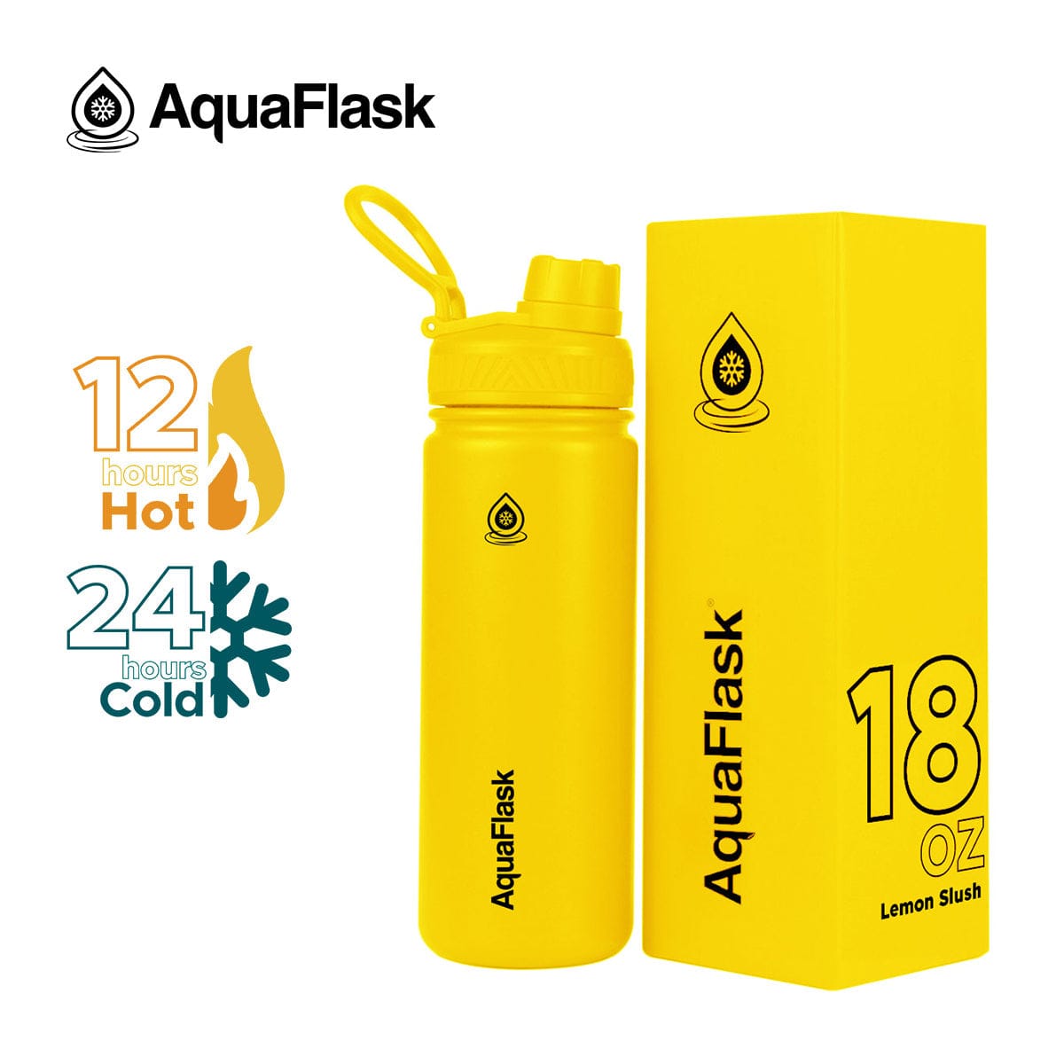 Aquaflask FLASK BOTTLE Aquaflask 532ml Flask Lemon Slush AF-Q17